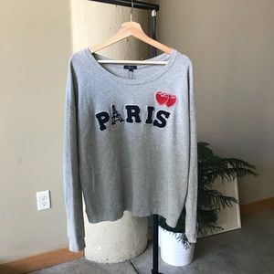 Adorable Rails grey Paris sweatshirt